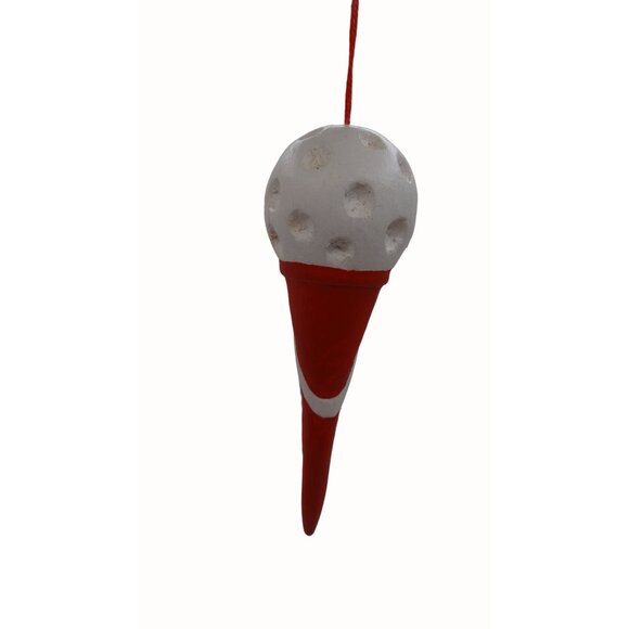 Golf Ball and Tee Santa Claus Christmas Ornament Golf - Picture 2 of 3